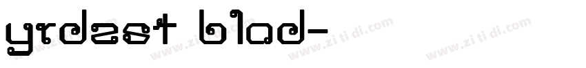 yrdzst blod字体转换